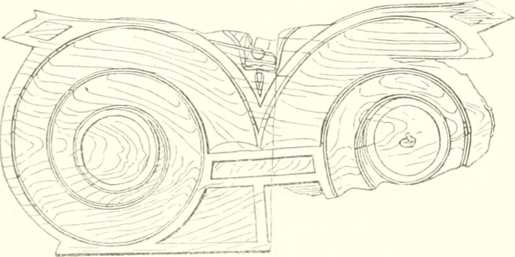 An illustration from Der Stil in den technischen und tektonischen Künsten; oder, Praktische Aesthetik. Ein Handbuch für Techniker, Künstler und Kunstfreunde, 1884, leaf 258