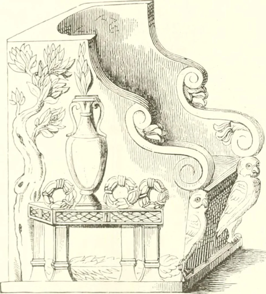 An illustration from Der Stil in den technischen und tektonischen Künsten; oder, Praktische Aesthetik. Ein Handbuch für Techniker, Künstler und Kunstfreunde, 1884, leaf 266