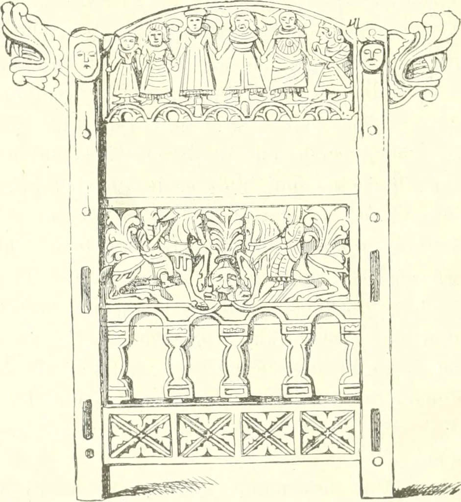 An illustration from Der Stil in den technischen und tektonischen Künsten; oder, Praktische Aesthetik. Ein Handbuch für Techniker, Künstler und Kunstfreunde, 1884, leaf 281