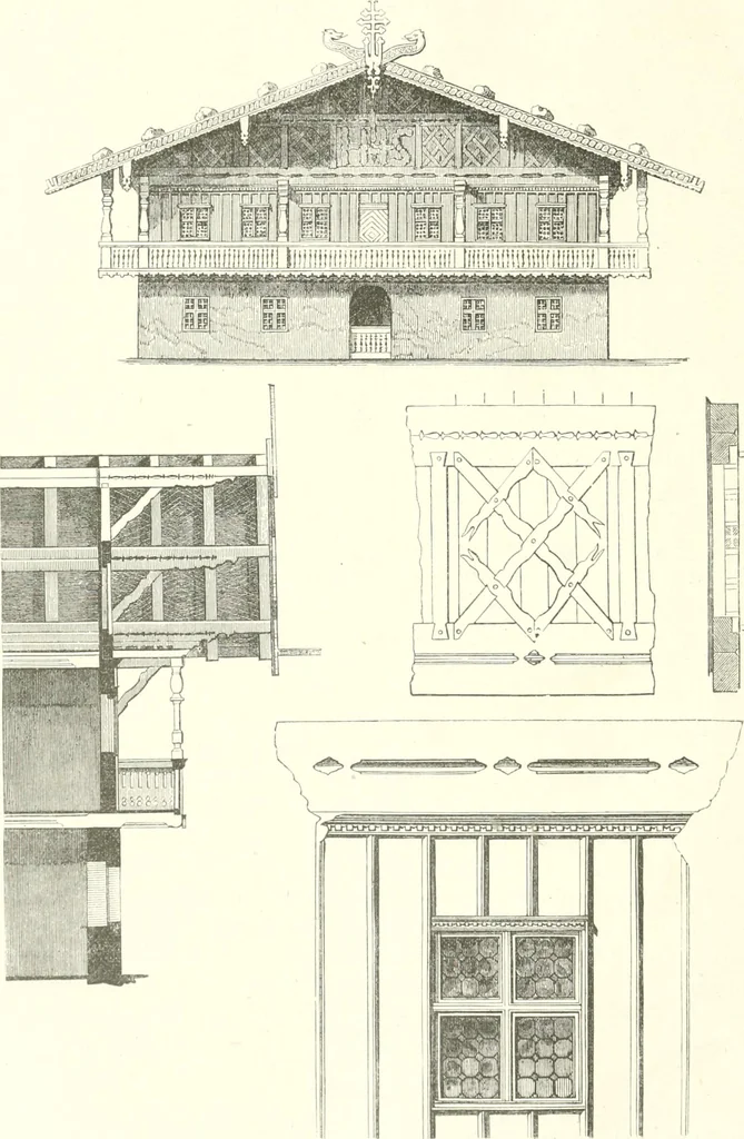 An illustration from Der Stil in den technischen und tektonischen Künsten; oder, Praktische Aesthetik. Ein Handbuch für Techniker, Künstler und Kunstfreunde, 1884, leaf 303
