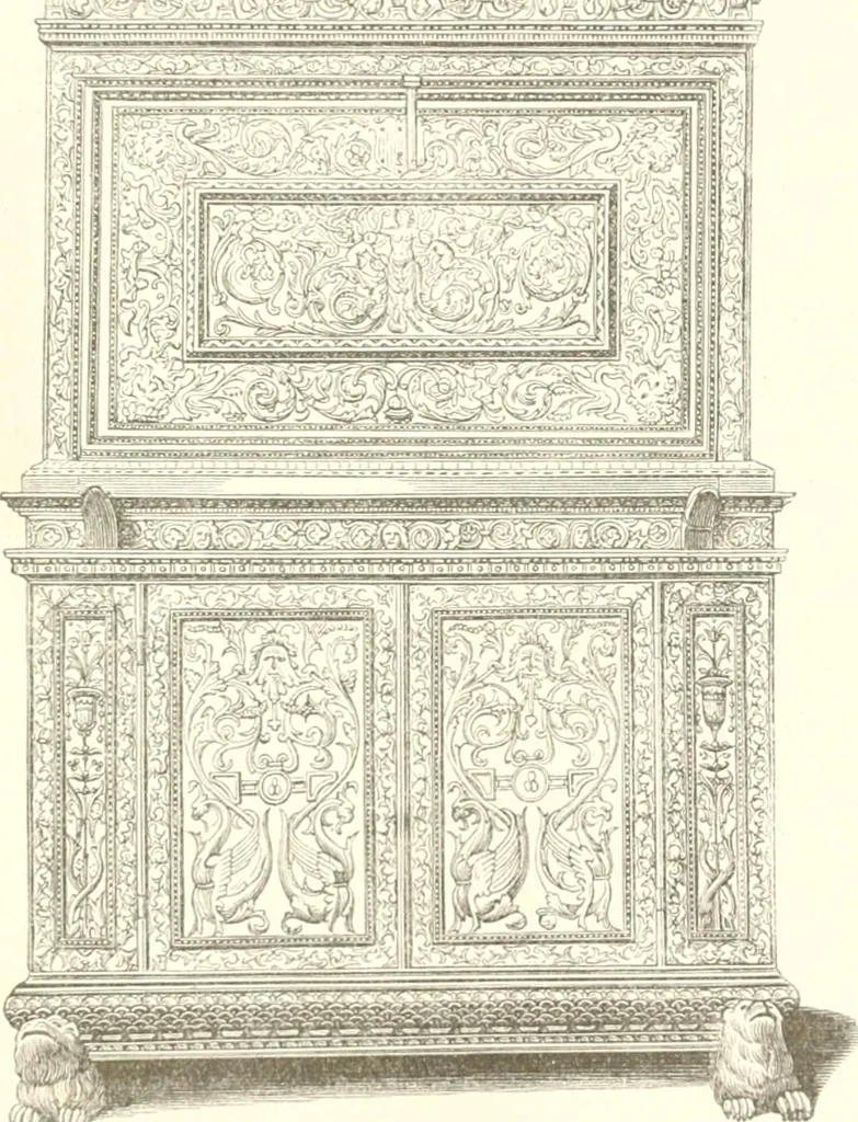 An illustration from Der Stil in den technischen und tektonischen Künsten; oder, Praktische Aesthetik. Ein Handbuch für Techniker, Künstler und Kunstfreunde, 1884, leaf 328