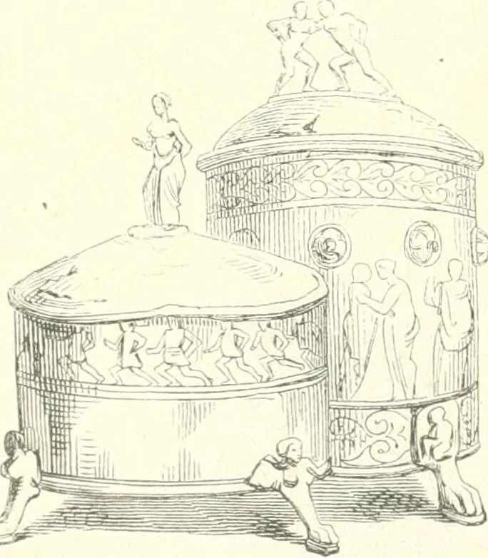 An illustration from Der Stil in den technischen und tektonischen Künsten; oder, Praktische Aesthetik. Ein Handbuch für Techniker, Künstler und Kunstfreunde, 1884, leaf 43