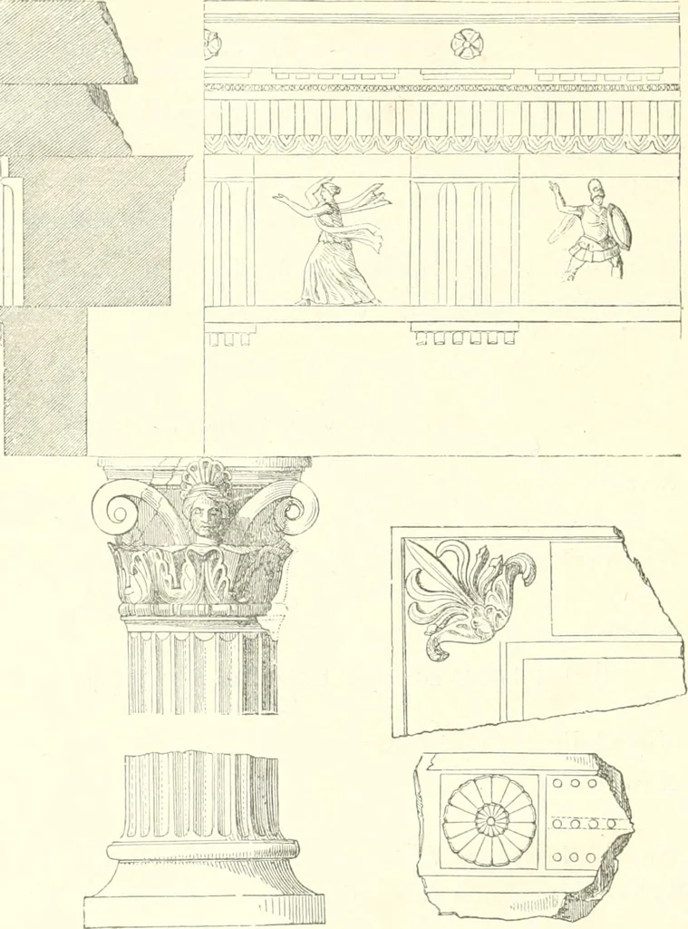 An illustration from Der Stil in den technischen und tektonischen Künsten; oder, Praktische Aesthetik. Ein Handbuch für Techniker, Künstler und Kunstfreunde, 1884, leaf 443