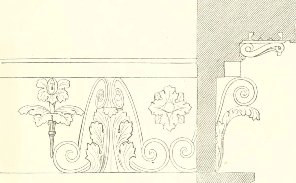 An illustration from Der Stil in den technischen und tektonischen Künsten; oder, Praktische Aesthetik. Ein Handbuch für Techniker, Künstler und Kunstfreunde, 1884, leaf 448