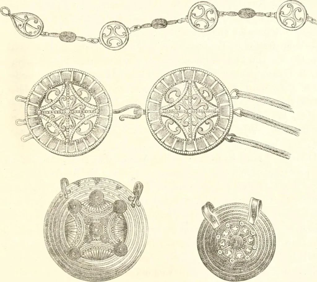 An illustration from Der Stil in den technischen und tektonischen Künsten; oder, Praktische Aesthetik. Ein Handbuch für Techniker, Künstler und Kunstfreunde, 1884, leaf 482