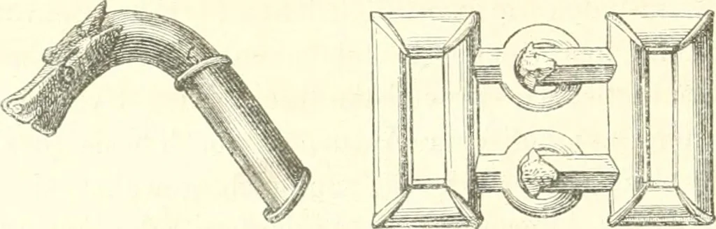 An illustration from Der Stil in den technischen und tektonischen Künsten; oder, Praktische Aesthetik. Ein Handbuch für Techniker, Künstler und Kunstfreunde, 1884, leaf 485