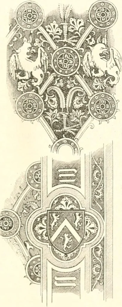 An illustration from Der Stil in den technischen und tektonischen Künsten; oder, Praktische Aesthetik. Ein Handbuch für Techniker, Künstler und Kunstfreunde, 1884, leaf 514