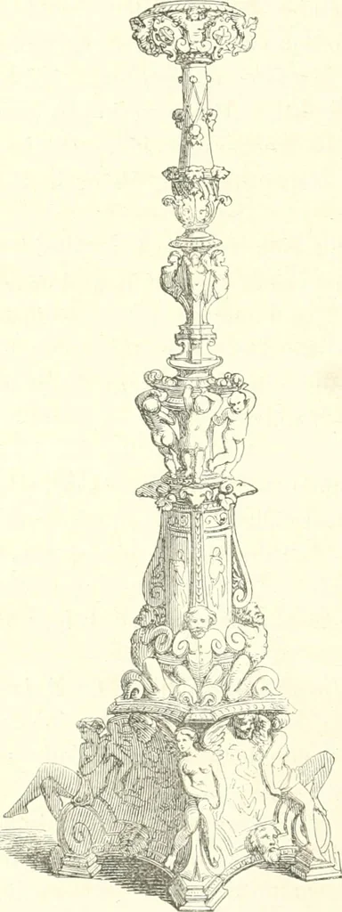 An illustration from Der Stil in den technischen und tektonischen Künsten; oder, Praktische Aesthetik. Ein Handbuch für Techniker, Künstler und Kunstfreunde, 1884, leaf 525