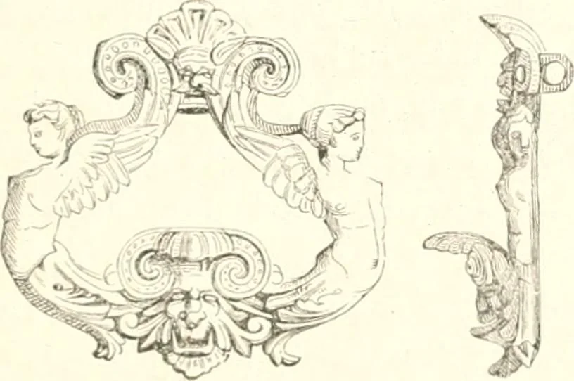 An illustration from Der Stil in den technischen und tektonischen Künsten; oder, Praktische Aesthetik. Ein Handbuch für Techniker, Künstler und Kunstfreunde, 1884, leaf 528
