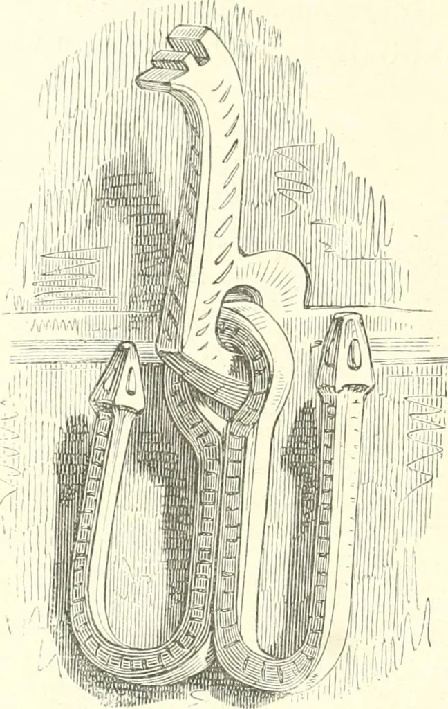 An illustration from Der Stil in den technischen und tektonischen Künsten; oder, Praktische Aesthetik. Ein Handbuch für Techniker, Künstler und Kunstfreunde, 1884, leaf 539