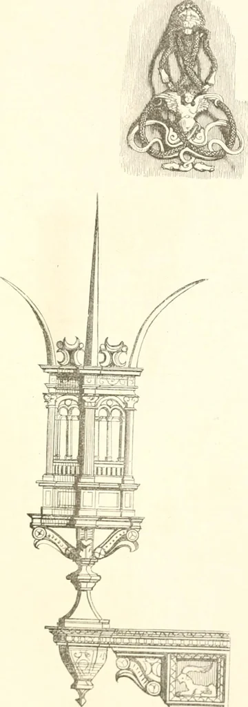 An illustration from Der Stil in den technischen und tektonischen Künsten; oder, Praktische Aesthetik. Ein Handbuch für Techniker, Künstler und Kunstfreunde, 1884, leaf 540