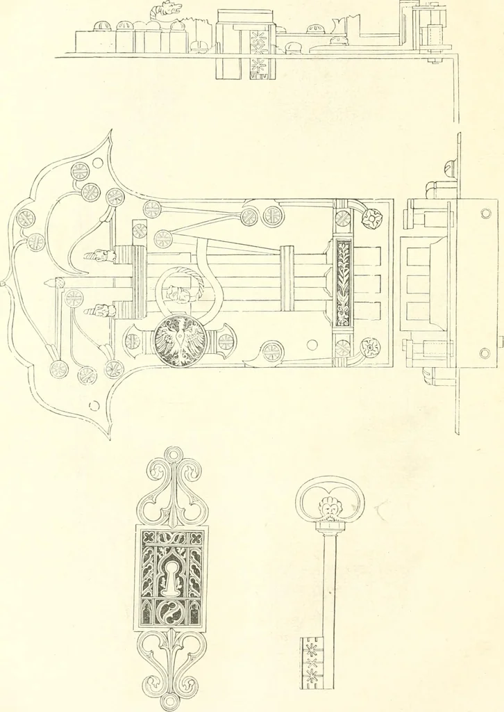 An illustration from Der Stil in den technischen und tektonischen Künsten; oder, Praktische Aesthetik. Ein Handbuch für Techniker, Künstler und Kunstfreunde, 1884, leaf 541