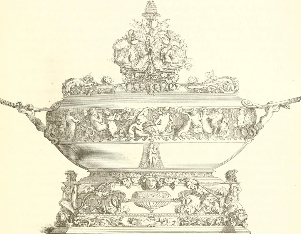 An illustration from Der Stil in den technischen und tektonischen Künsten; oder, Praktische Aesthetik. Ein Handbuch für Techniker, Künstler und Kunstfreunde, 1884, leaf 564