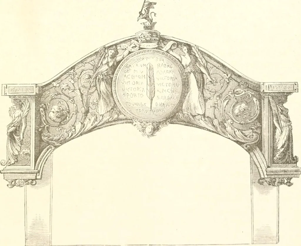 An illustration from Der Stil in den technischen und tektonischen Künsten; oder, Praktische Aesthetik. Ein Handbuch für Techniker, Künstler und Kunstfreunde, 1884, leaf 572