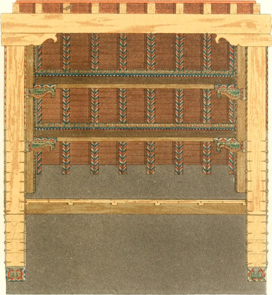 An illustration from Der Stil in den technischen und tektonischen Künsten; oder, Praktische Aesthetik. Ein Handbuch für Techniker, Künstler und Kunstfreunde, 1884, leaf 594