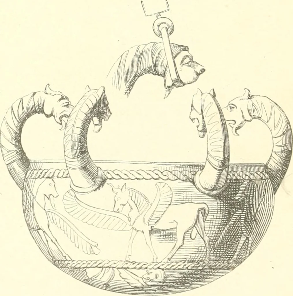 An illustration from Der Stil in den technischen und tektonischen Künsten; oder, Praktische Aesthetik. Ein Handbuch für Techniker, Künstler und Kunstfreunde, 1884, leaf 63