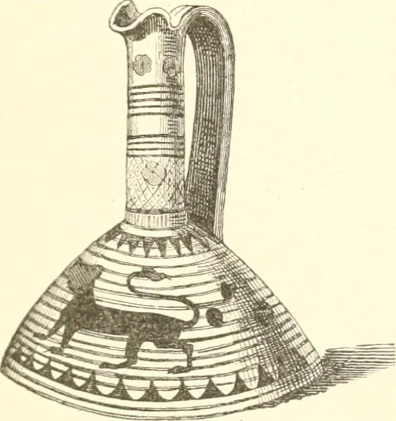 An illustration from Der Stil in den technischen und tektonischen Künsten; oder, Praktische Aesthetik. Ein Handbuch für Techniker, Künstler und Kunstfreunde, 1884, leaf 66