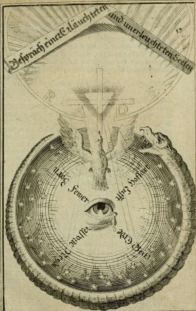 An illustration from Der Weg zu Christo, verfasset in neun Büchlein ..., 1732, leaf 240