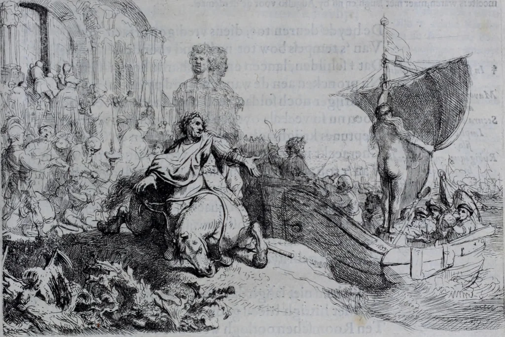 An illustration from Der zee-vaert lof : handelende vande gedenckwaerdighste zee-vaerden... in VI boecken beschreven, 1634, leaf 118