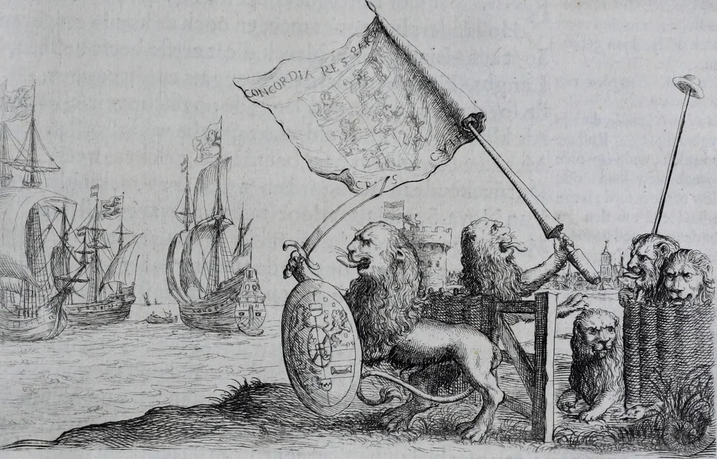 An illustration from Der zee-vaert lof : handelende vande gedenckwaerdighste zee-vaerden... in VI boecken beschreven, 1634, leaf 198