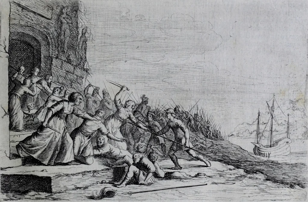 An illustration from Der zee-vaert lof : handelende vande gedenckwaerdighste zee-vaerden... in VI boecken beschreven, 1634, leaf 60