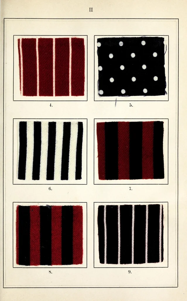 An illustration from Der Zeugdruck : Bleicherei, Färberei, Druckerei und Appretur baumwollener Gewebe, 1890, leaf 387