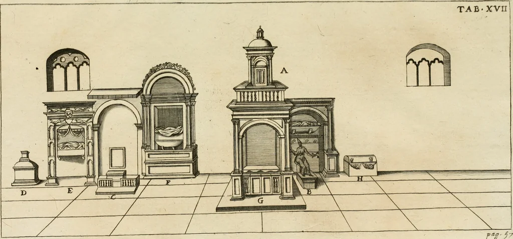 An illustration from De sacris aedificiis a Constantino Magno constructis : synopsis historica, 1693, leaf 105