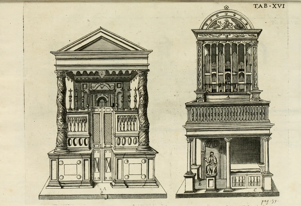 An illustration from De sacris aedificiis a Constantino Magno constructis : synopsis historica, 1693, leaf 107