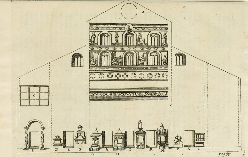 An illustration from De sacris aedificiis a Constantino Magno constructis : synopsis historica, 1693, leaf 111