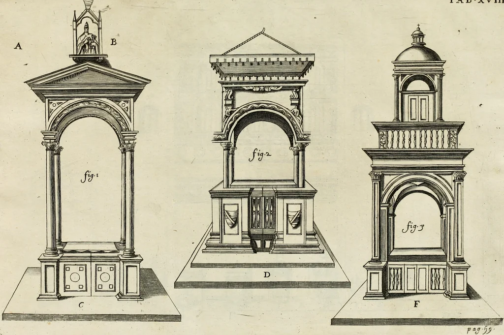 An illustration from De sacris aedificiis a Constantino Magno constructis : synopsis historica, 1693, leaf 113