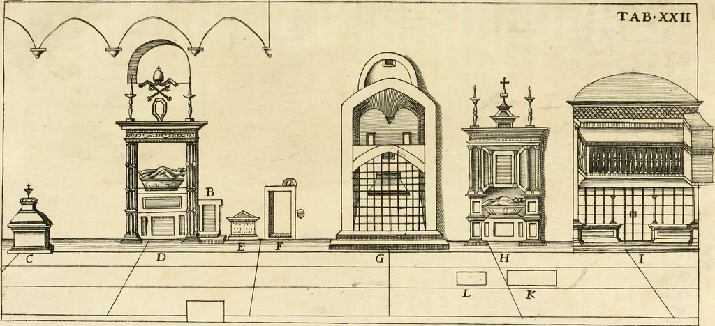 An illustration from De sacris aedificiis a Constantino Magno constructis : synopsis historica, 1693, leaf 128