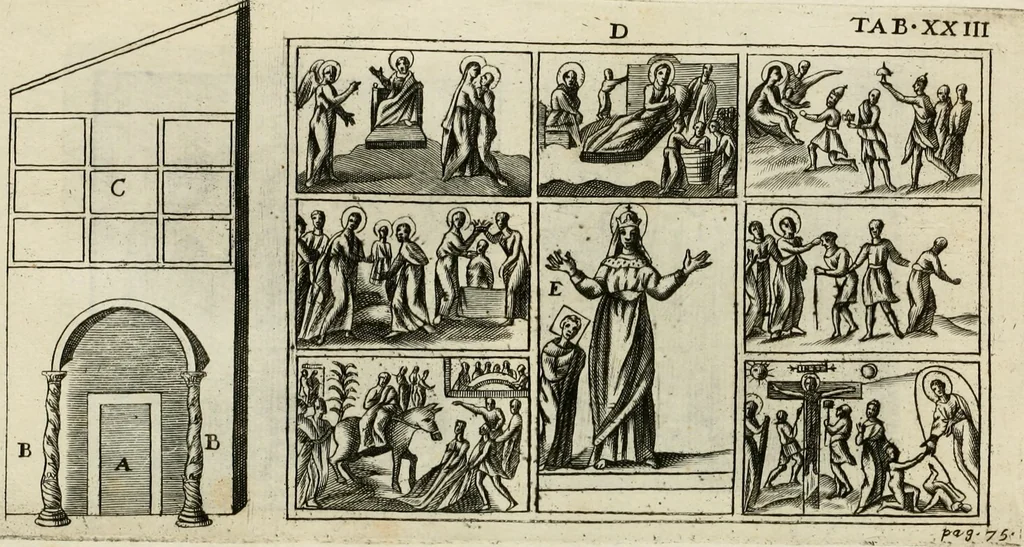 An illustration from De sacris aedificiis a Constantino Magno constructis : synopsis historica, 1693, leaf 139