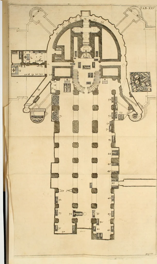 An illustration from De sacris aedificiis a Constantino Magno constructis : synopsis historica, 1693, leaf 167