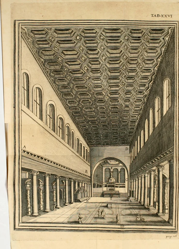 An illustration from De sacris aedificiis a Constantino Magno constructis : synopsis historica, 1693, leaf 185