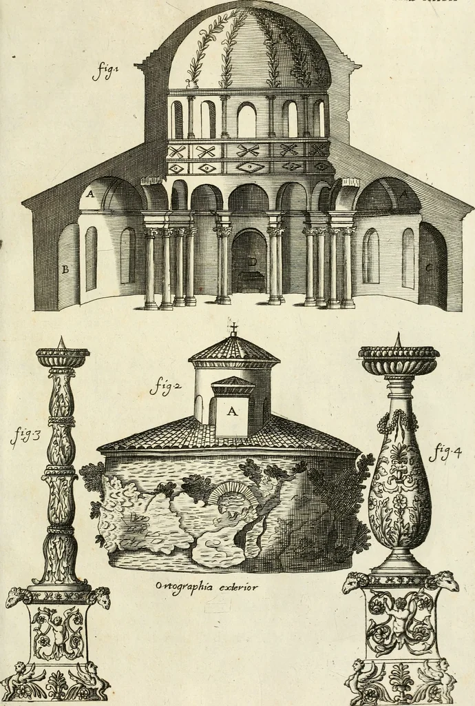 An illustration from De sacris aedificiis a Constantino Magno constructis : synopsis historica, 1693, leaf 204