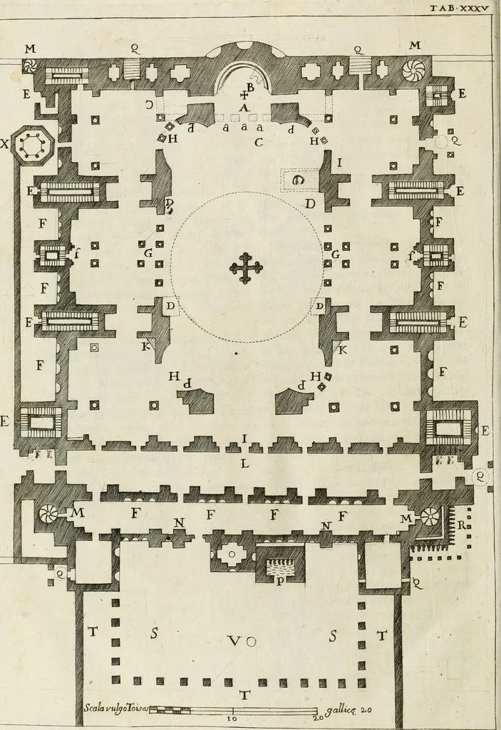 An illustration from De sacris aedificiis a Constantino Magno constructis : synopsis historica, 1693, leaf 271