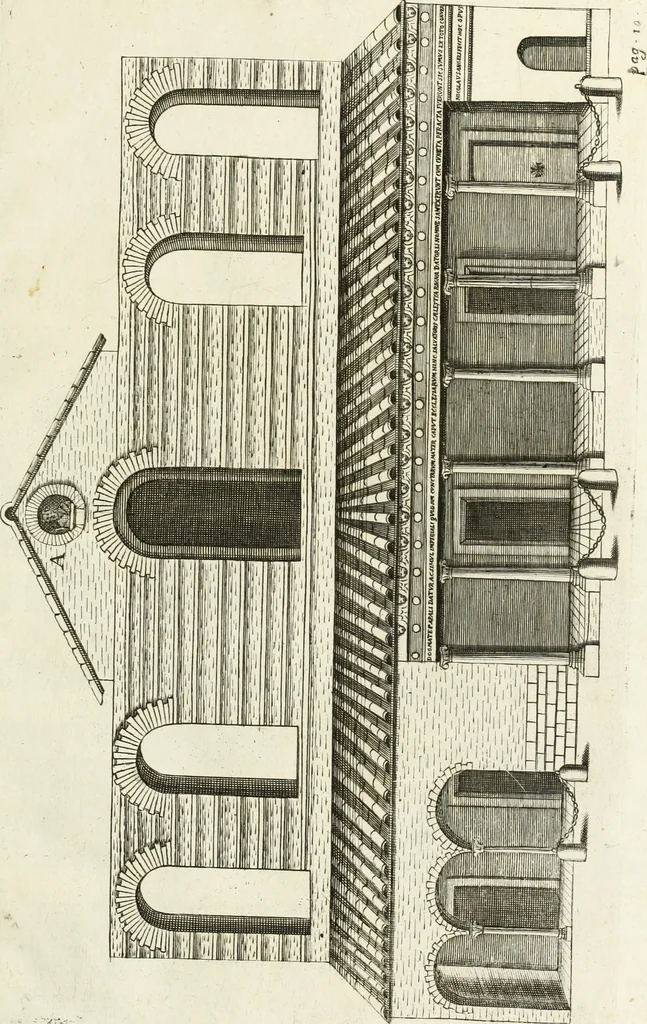 An illustration from De sacris aedificiis a Constantino Magno constructis : synopsis historica, 1693, leaf 32