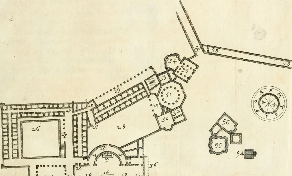 An illustration from De sacris aedificiis a Constantino Magno constructis : synopsis historica, 1693, leaf 40