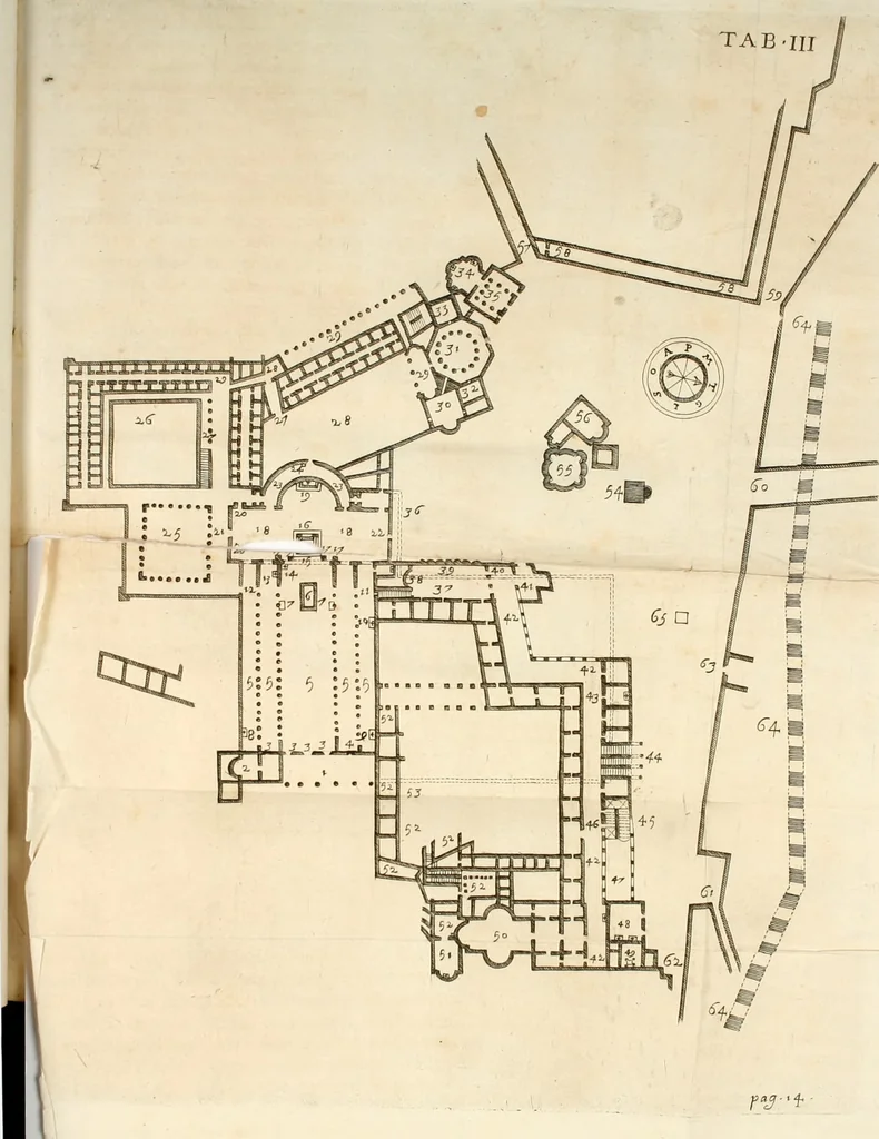 An illustration from De sacris aedificiis a Constantino Magno constructis : synopsis historica, 1693, leaf 61