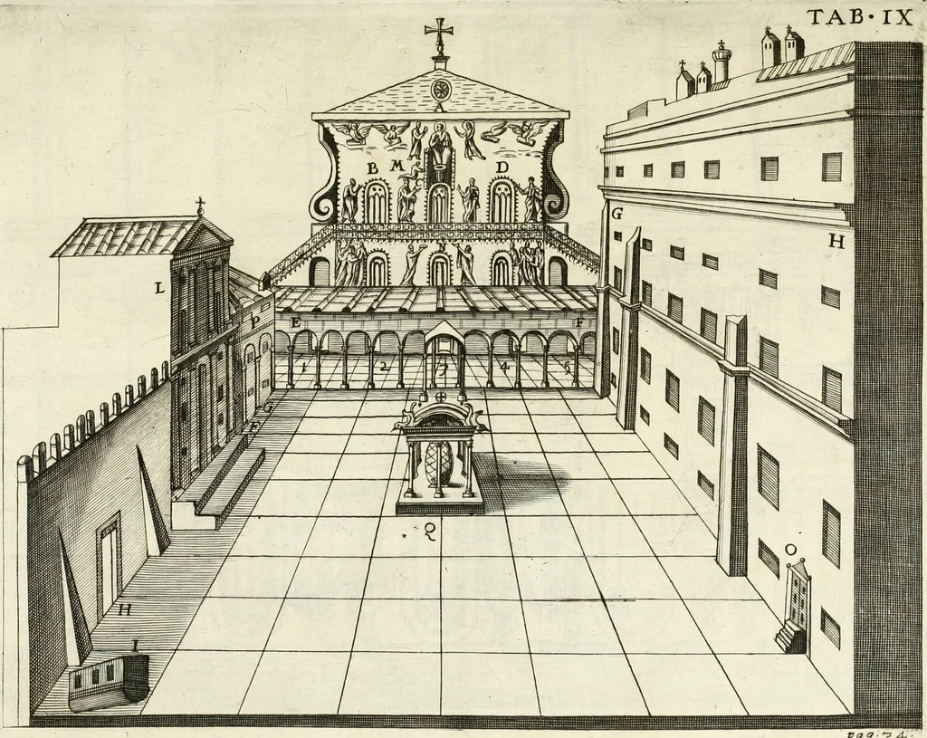 An illustration from De sacris aedificiis a Constantino Magno constructis : synopsis historica, 1693, leaf 68