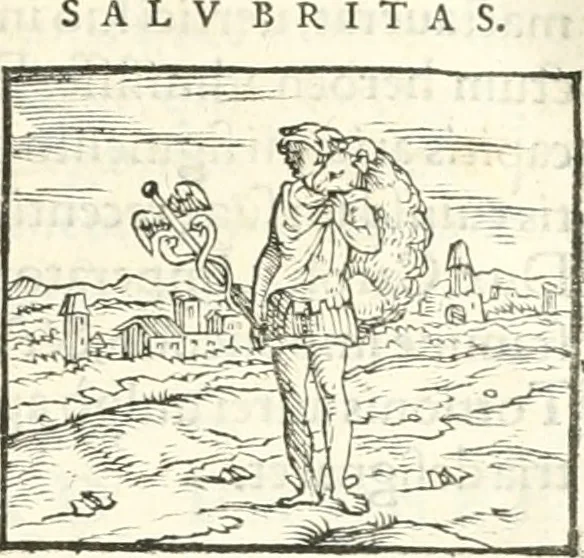 An illustration from Hieroglyphica, sive, De sacris Aegyptiorvm literis commentarii, 1556, leaf 158