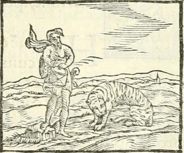 An illustration from Hieroglyphica, sive, De sacris Aegyptiorvm literis commentarii, 1556, leaf 172