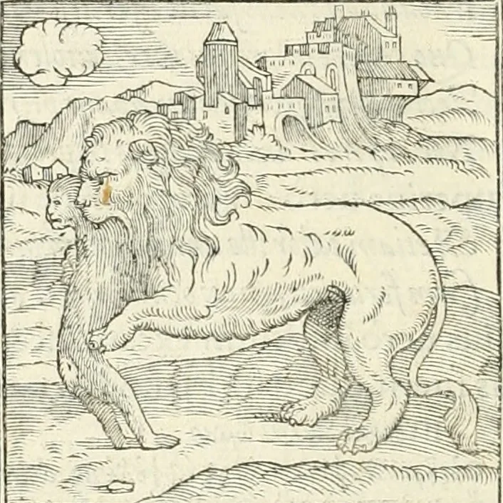 An illustration from Hieroglyphica, sive, De sacris Aegyptiorvm literis commentarii, 1556, leaf 23