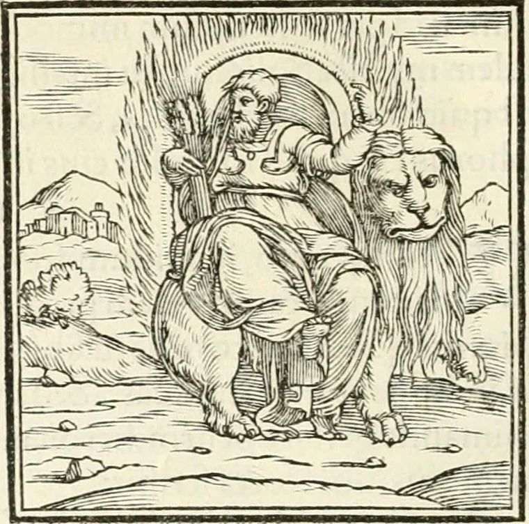 An illustration from Hieroglyphica, sive, De sacris Aegyptiorvm literis commentarii, 1556, leaf 31