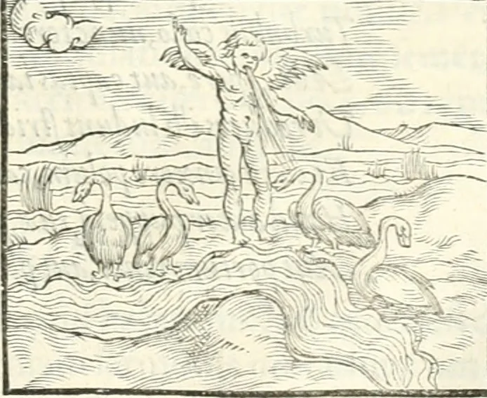 An illustration from Hieroglyphica, sive, De sacris Aegyptiorvm literis commentarii, 1556, leaf 332