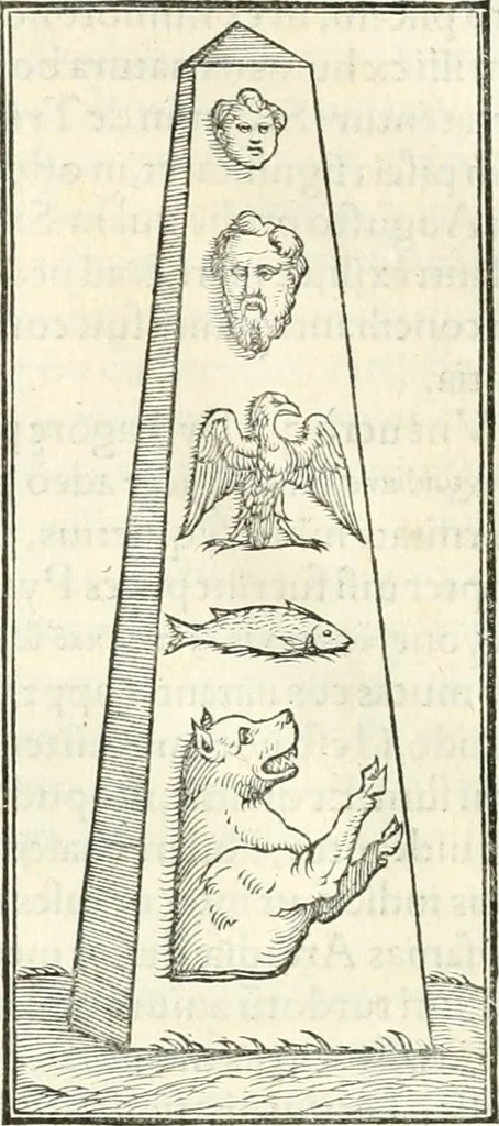 An illustration from Hieroglyphica, sive, De sacris Aegyptiorvm literis commentarii, 1556, leaf 441