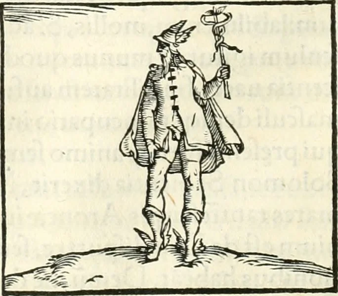 An illustration from Hieroglyphica, sive, De sacris Aegyptiorvm literis commentarii, 1556, leaf 495
