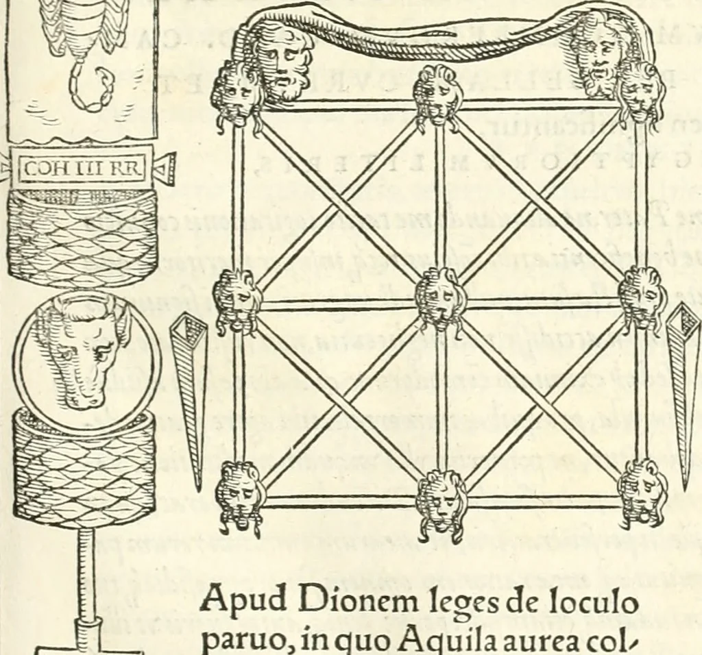 An illustration from Hieroglyphica, sive, De sacris Aegyptiorvm literis commentarii, 1556, leaf 638