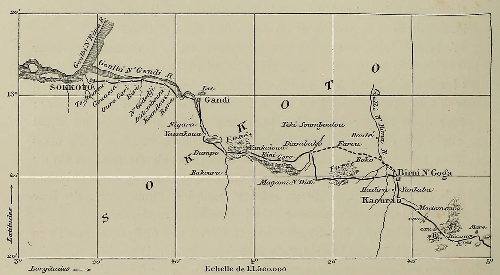 An illustration from De Saint-Louis a Tripoli par le Lac Tchad : voyage au travers du Soudan et du Sahara accompli pendant les années 1890-91-92, 1895, leaf 266