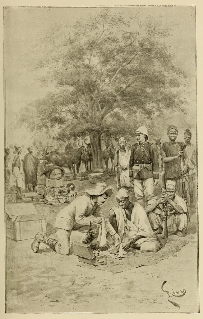 An illustration from De Saint-Louis a Tripoli par le Lac Tchad : voyage au travers du Soudan et du Sahara accompli pendant les années 1890-91-92, 1895, leaf 155